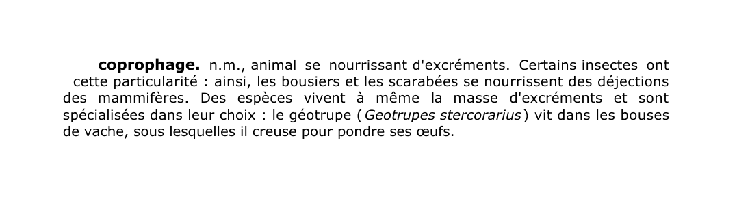 Prévisualisation du document coprophage.