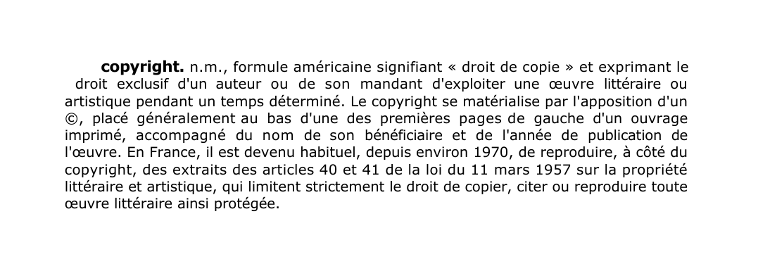 Prévisualisation du document copyright.