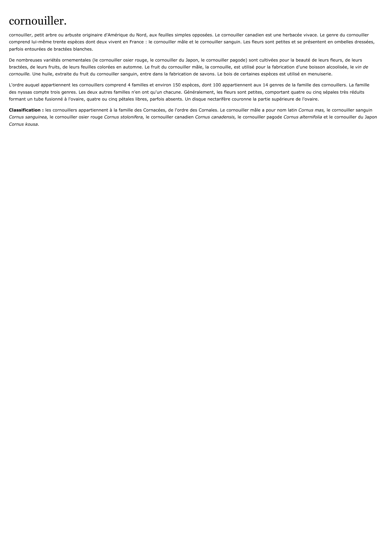 Prévisualisation du document cornouiller.