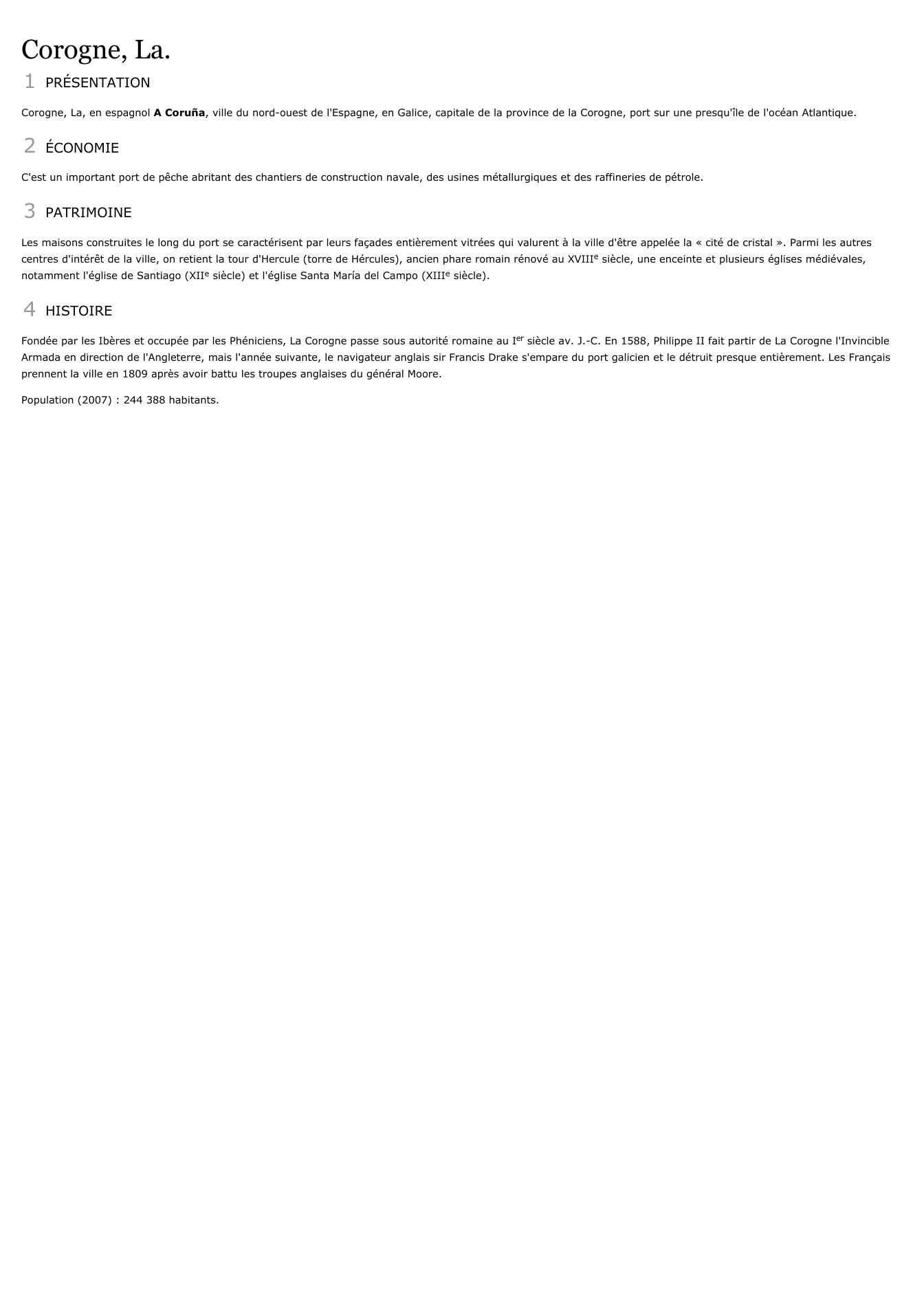 Prévisualisation du document Corogne, La.