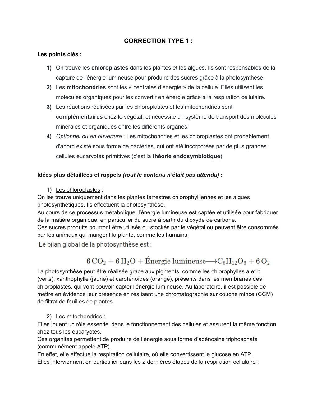 Prévisualisation du document Correction exercice svt