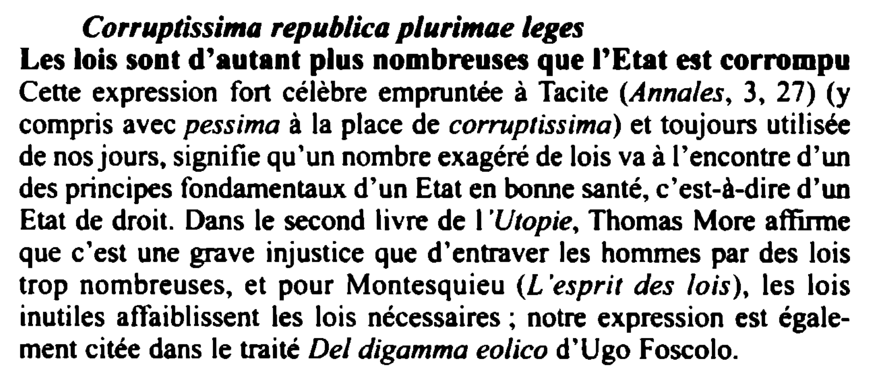 Prévisualisation du document Corruptissima republica plurimae leges
