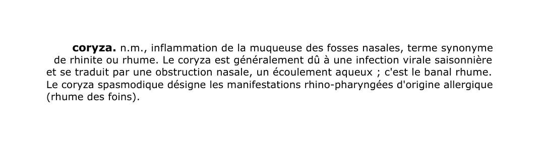 Prévisualisation du document coryza.