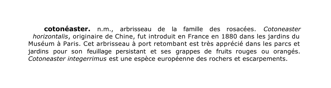 Prévisualisation du document cotonéaster.