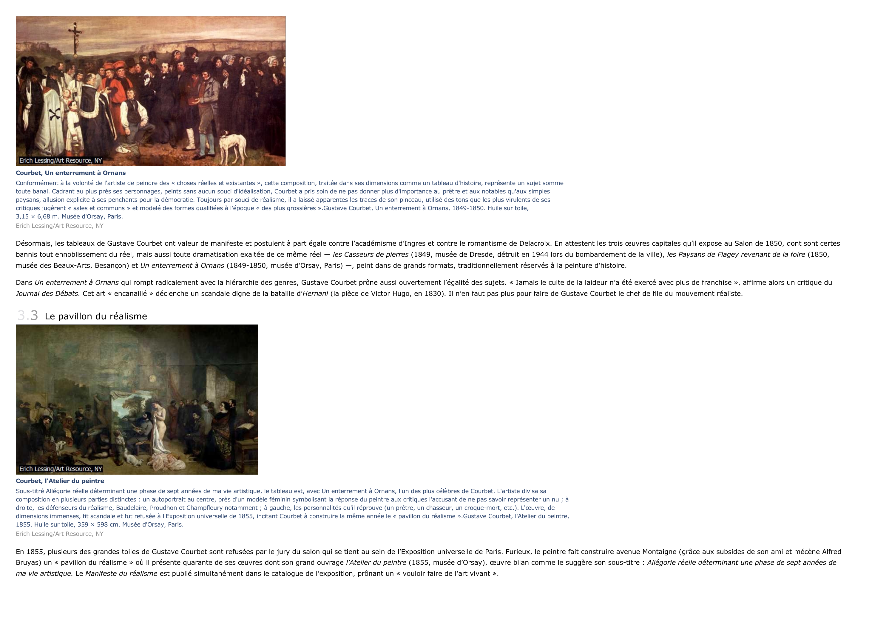 Prévisualisation du document Courbet, Gustave - vie et oeuvre du peintre.