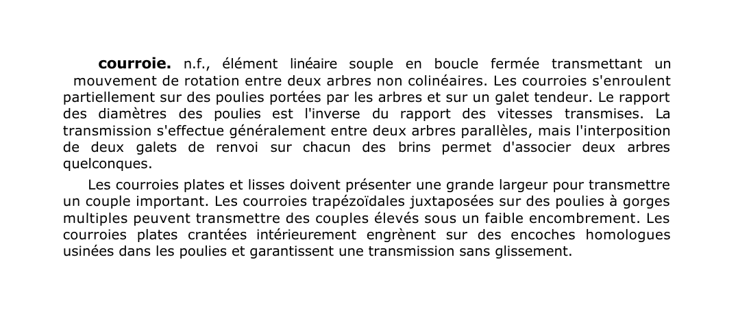 Prévisualisation du document courroie.