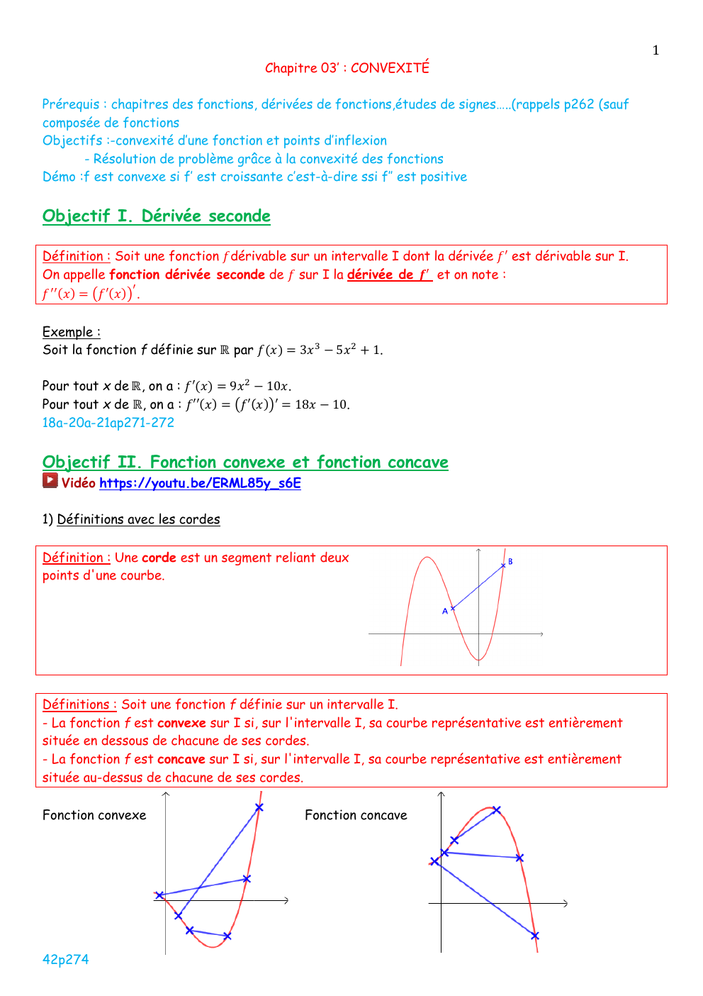 Prévisualisation du document Cours convexité