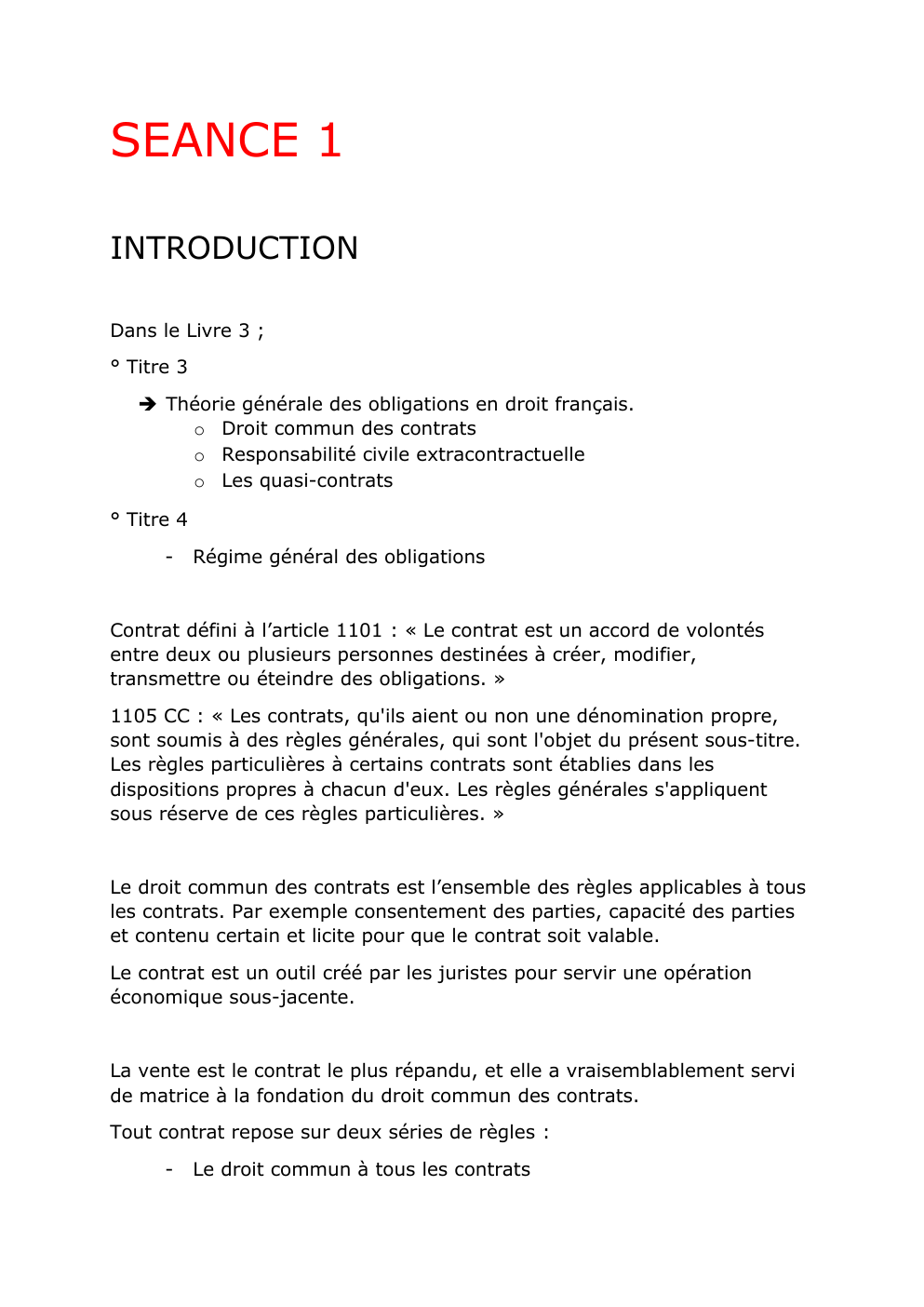 Prévisualisation du document Cours de droit des contrats spéciaux