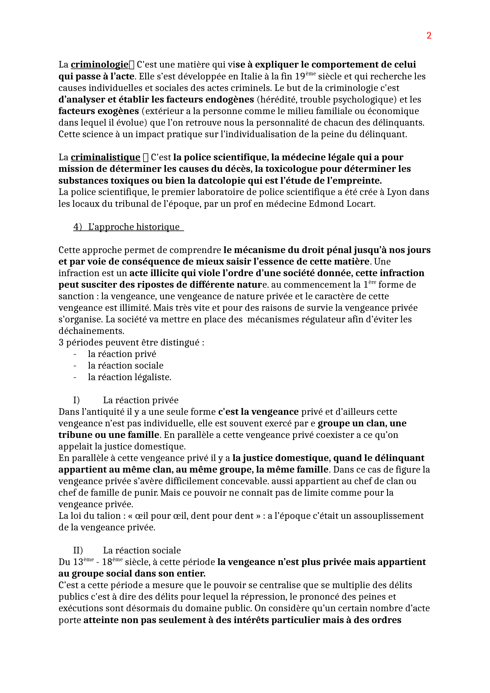 Prévisualisation du document COURS DE DROIT PENAL 1ER SEMESTRE