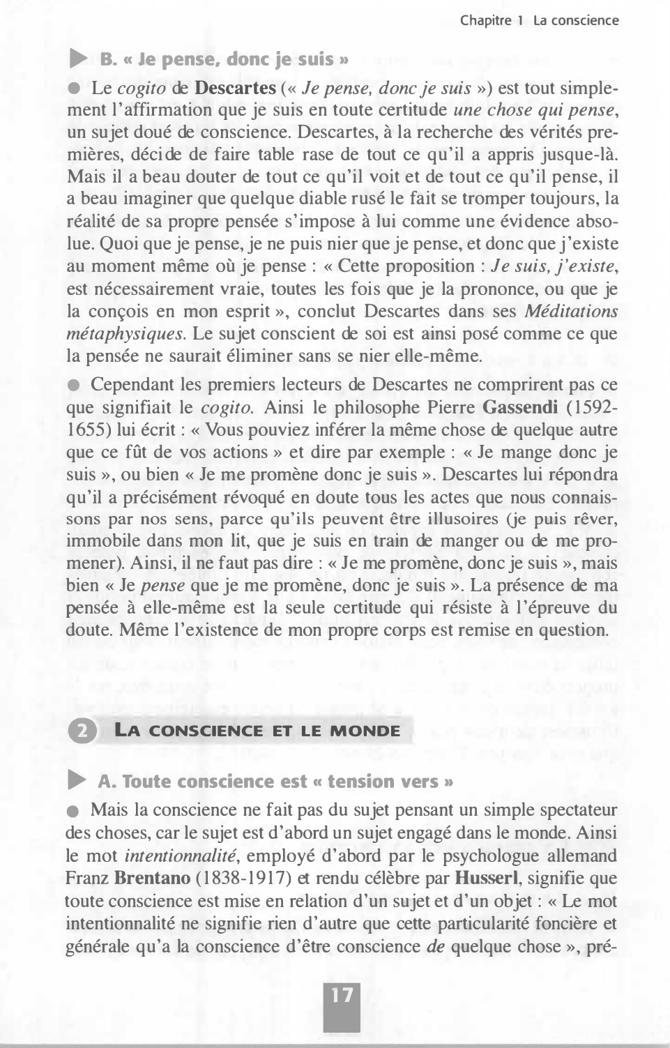 Prévisualisation du document Cours de philo: LA CONSCIENCE ET L'INCONSCIENT