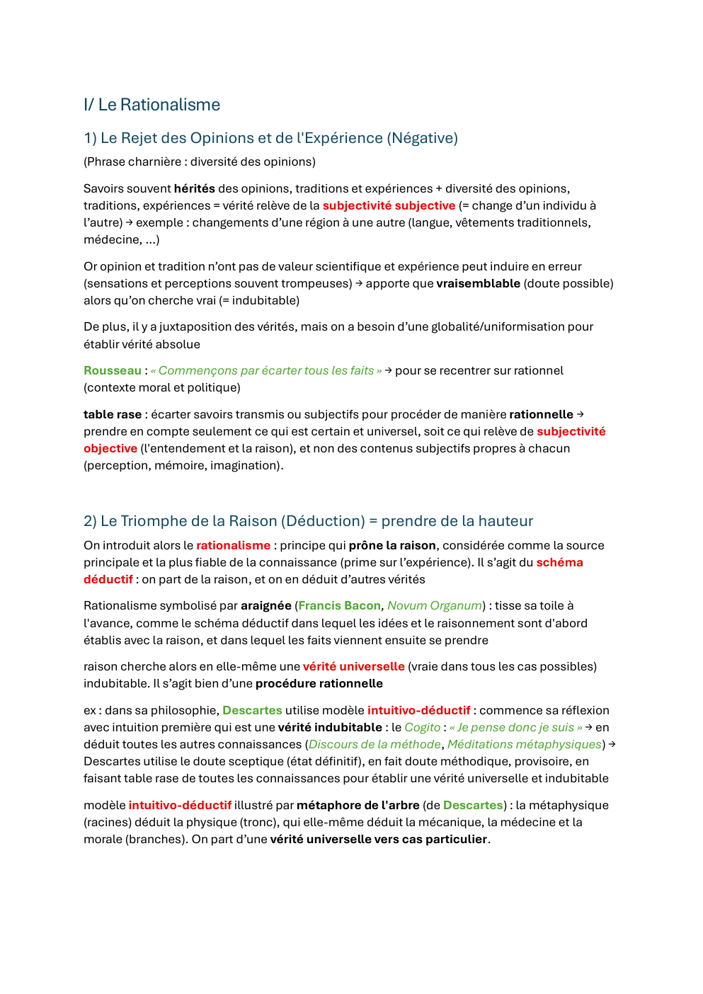 Prévisualisation du document Cours de philosophie sur l'épistémologie