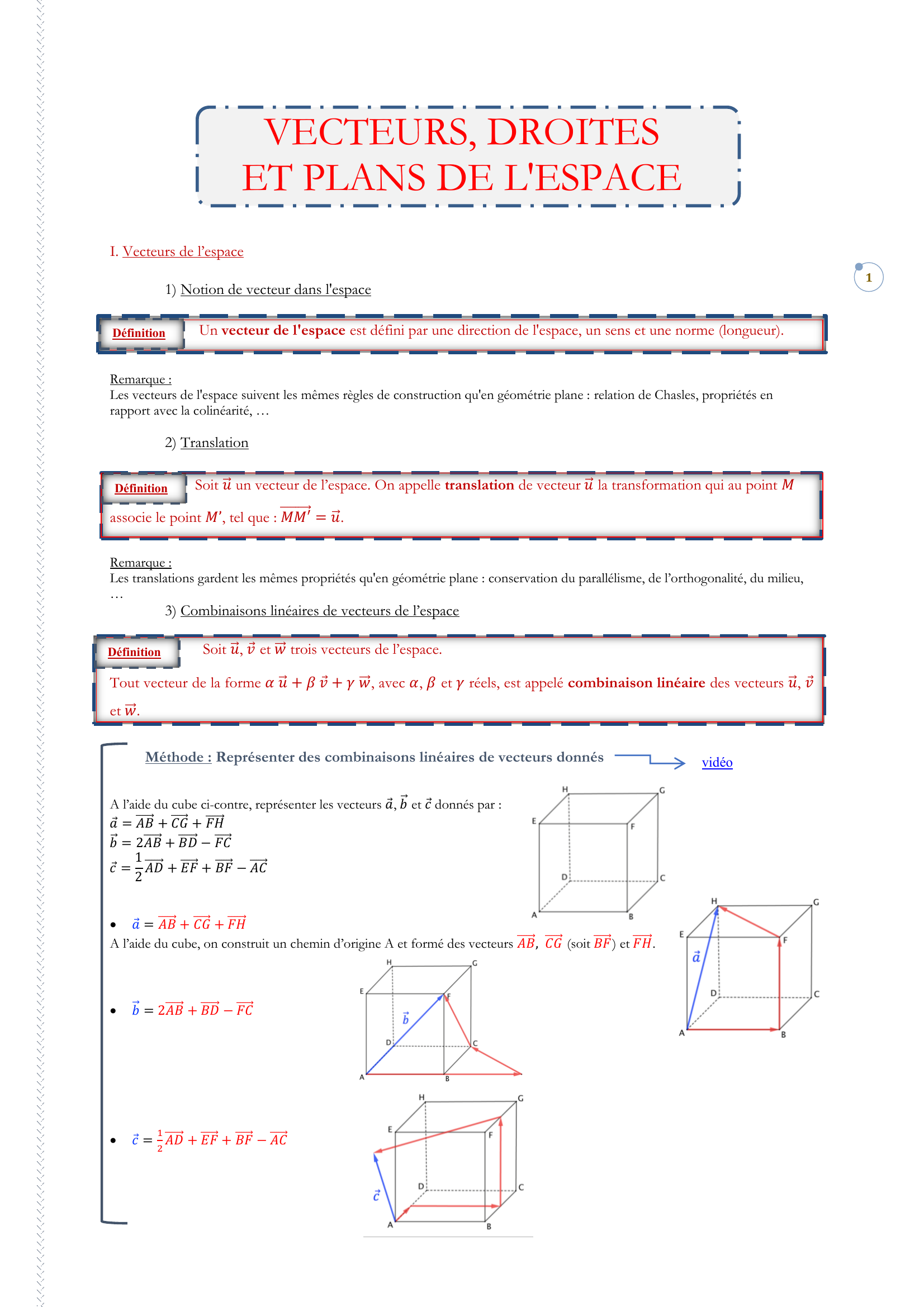 Prévisualisation du document cours de vecteurs terminale maths 