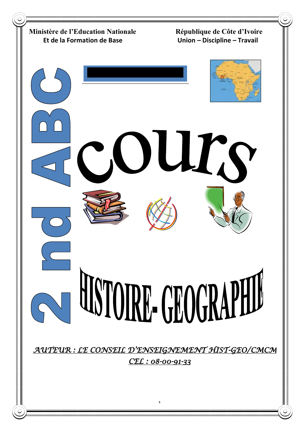 Prévisualisation du document Cours d'histoire-géographie 2nd