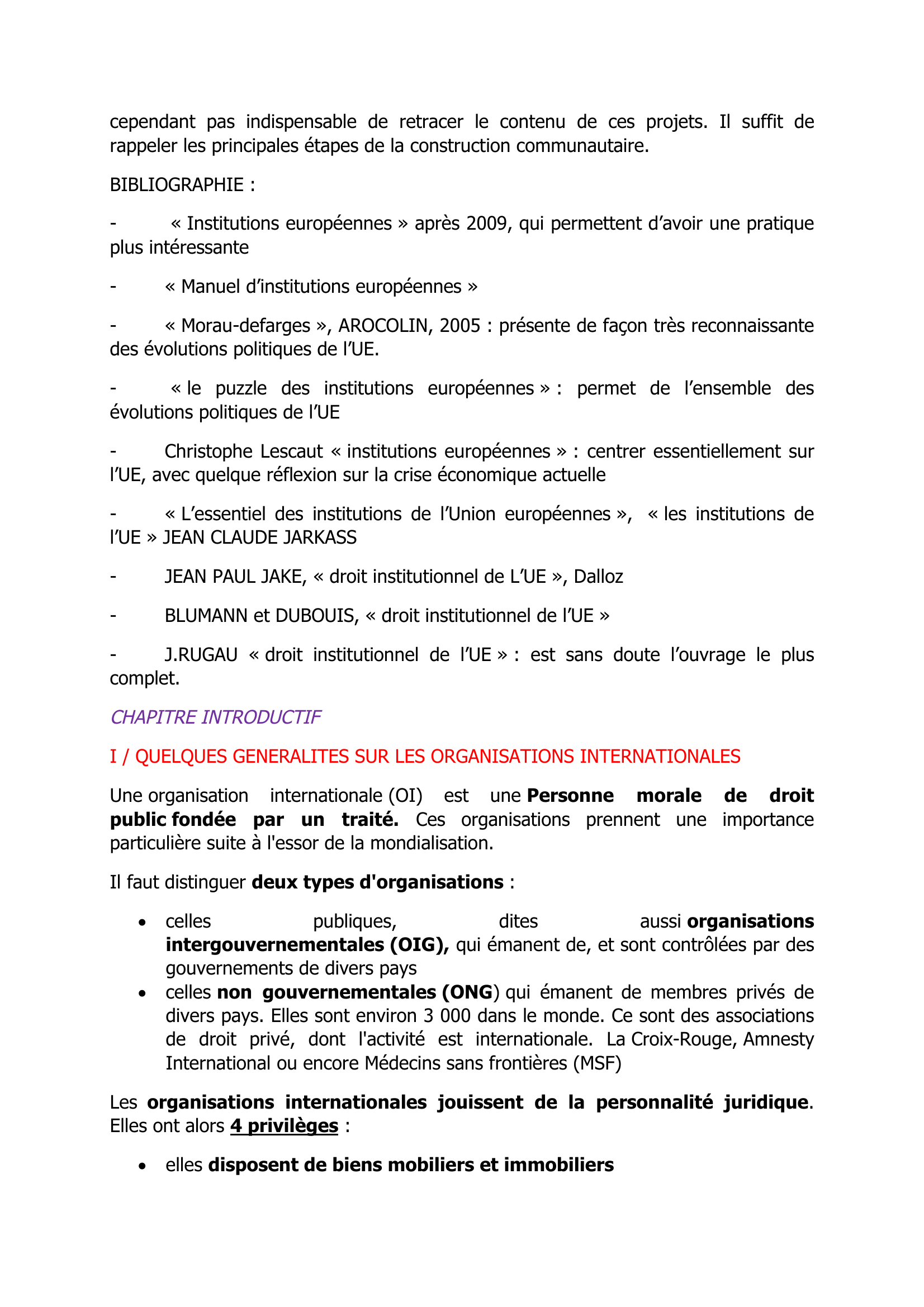 Prévisualisation du document COURS D'INSTITUTIONS EUROPÉENNES