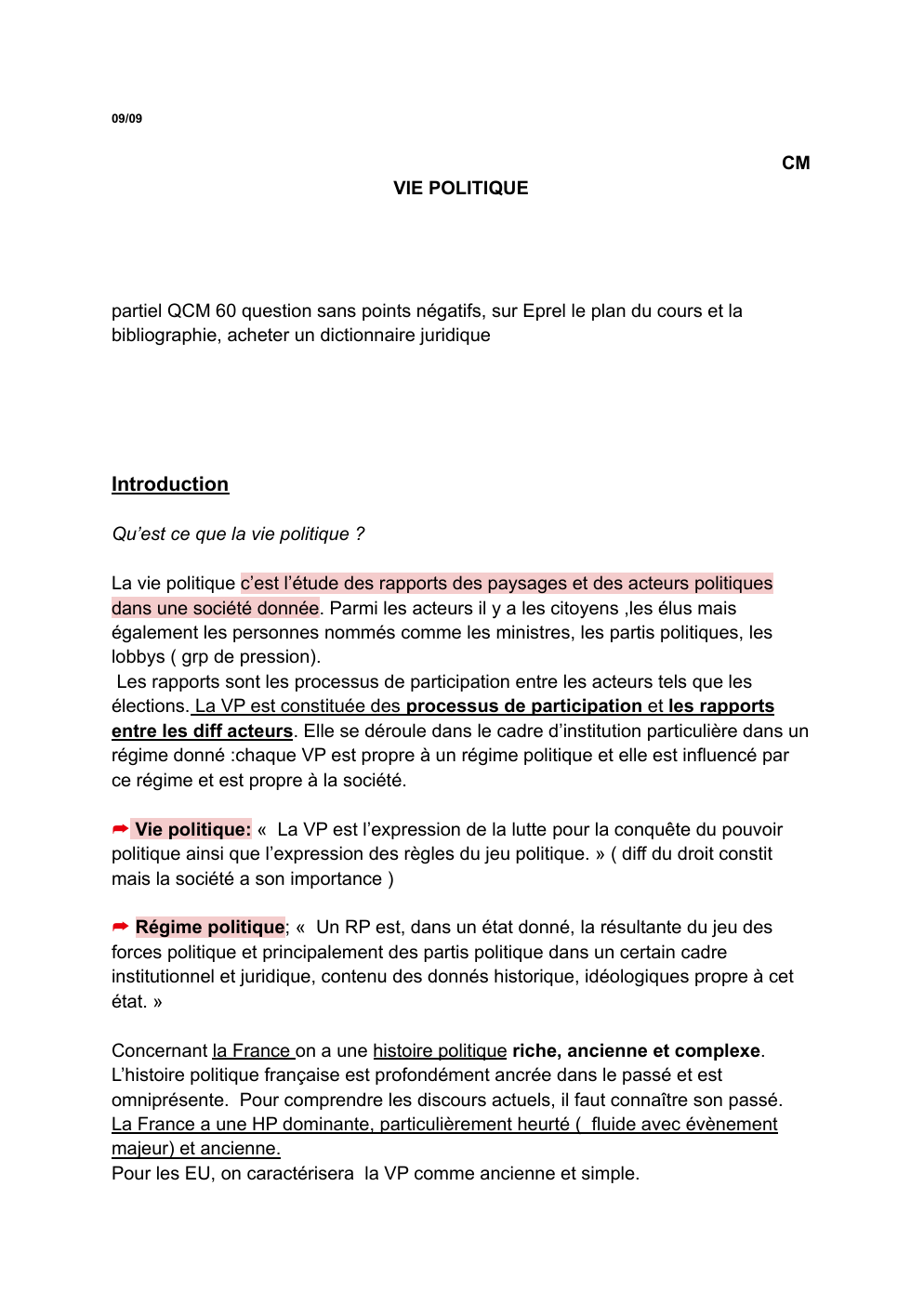 Prévisualisation du document cours histoire du droit