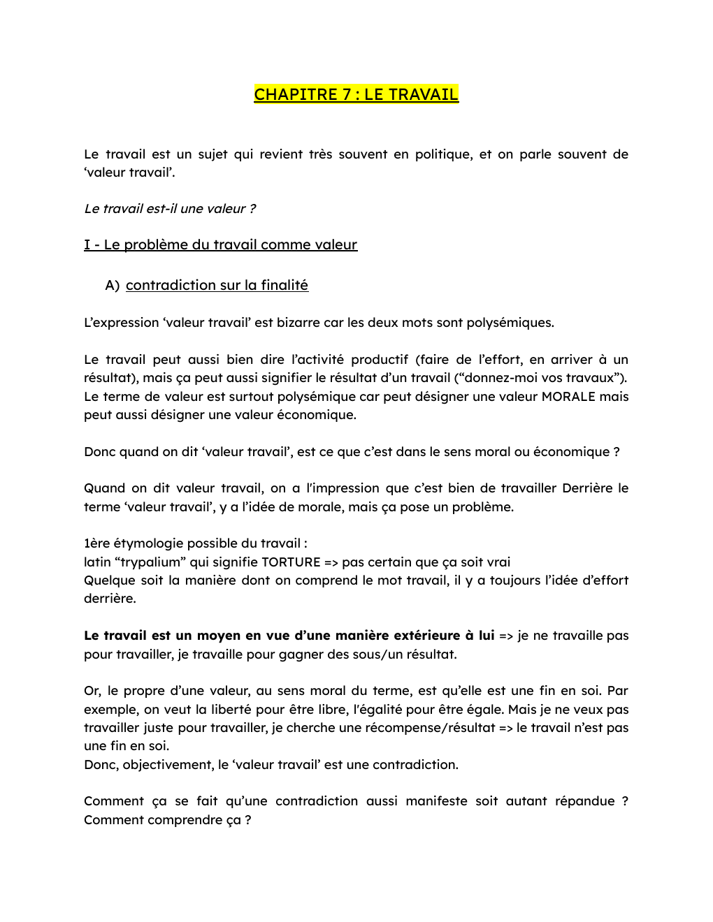 Prévisualisation du document cours philosophie langage/travail