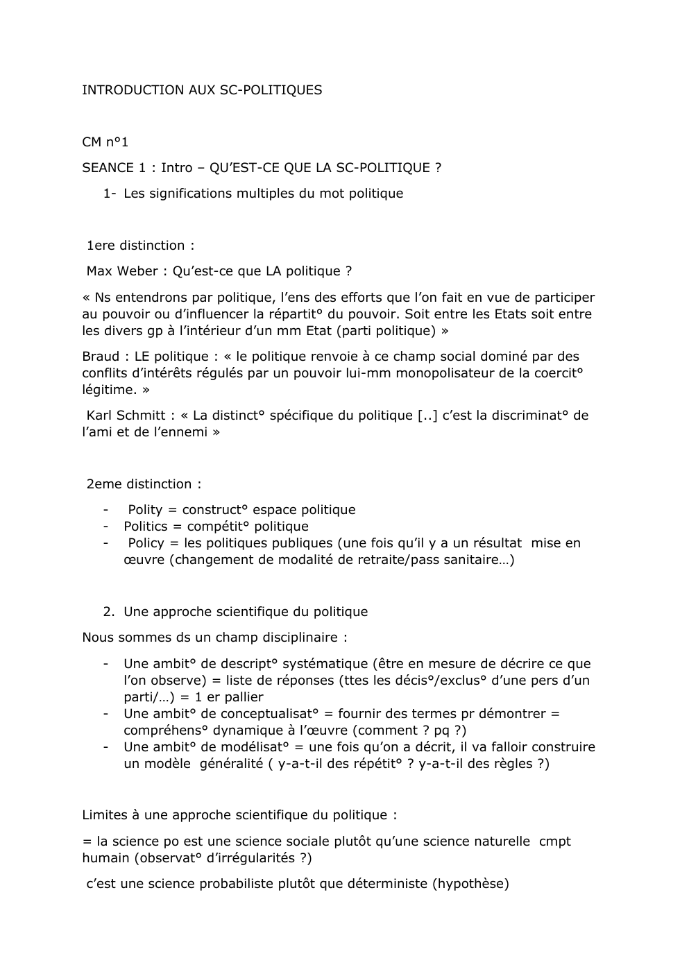 Prévisualisation du document cours science politique _ introduction