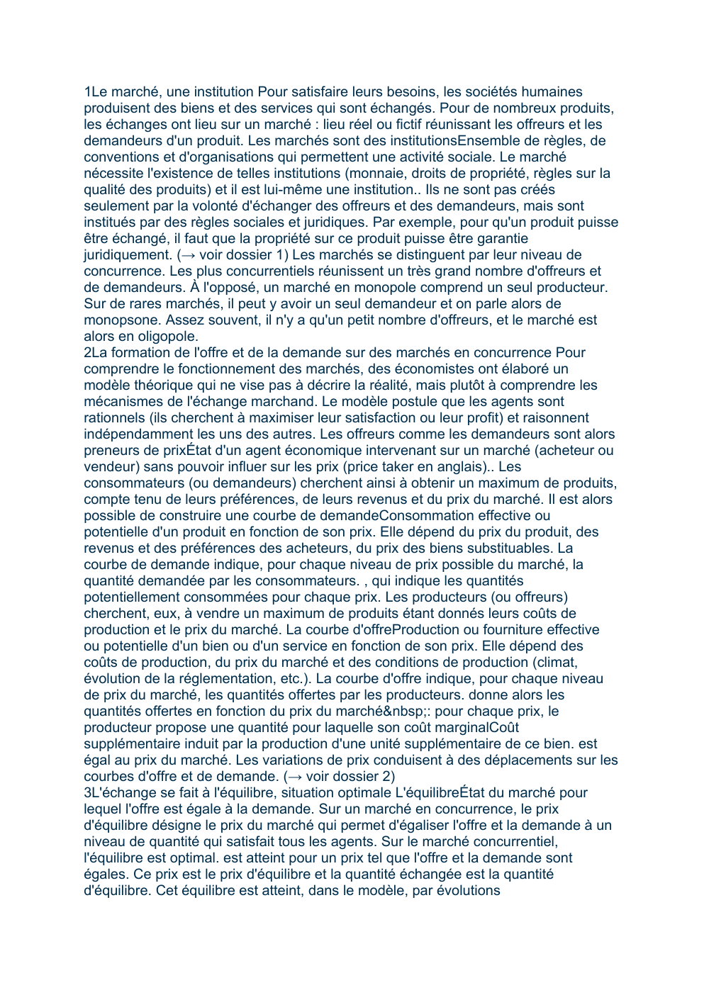 Prévisualisation du document cours ses: Le marché, une institution