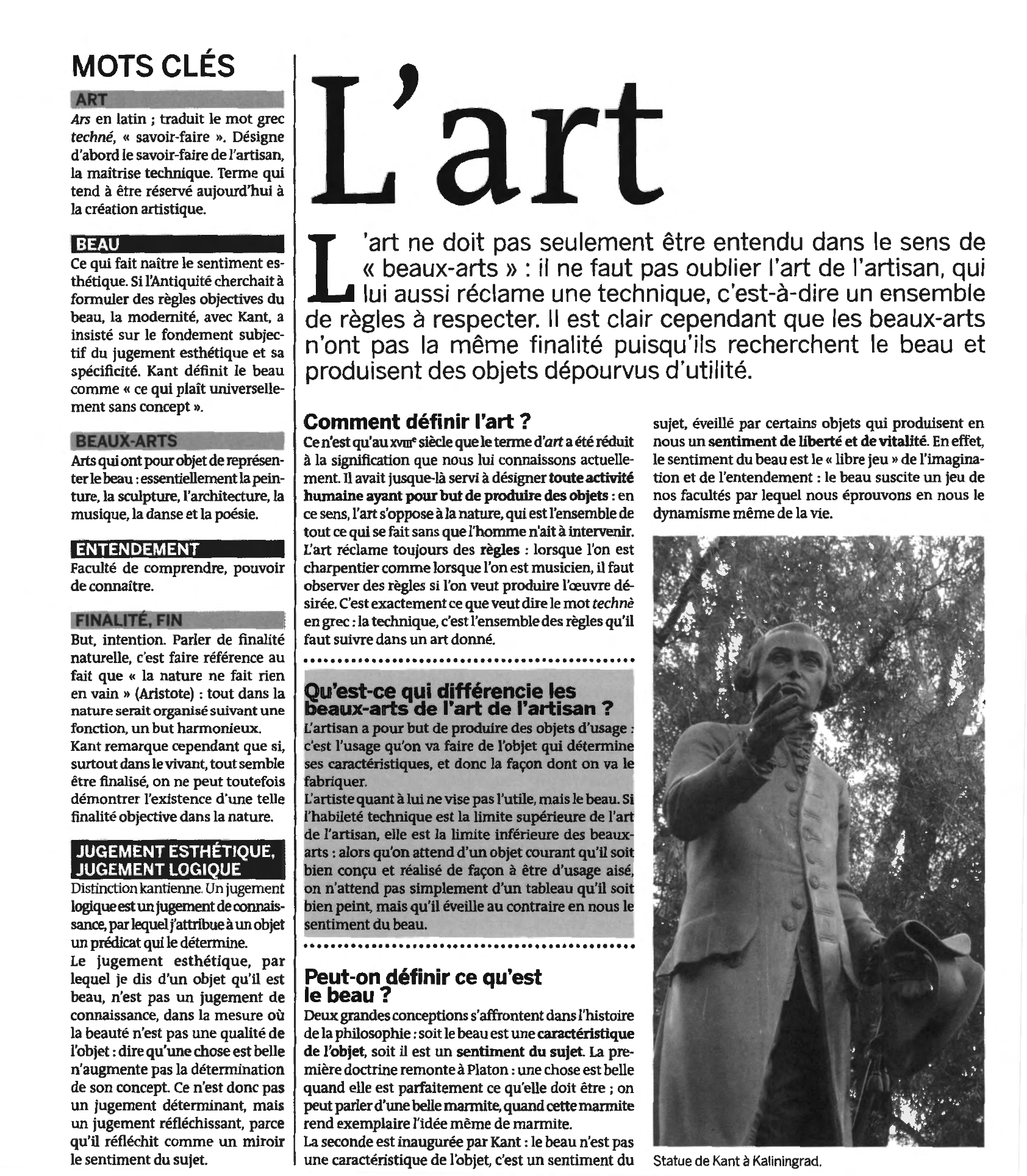 Prévisualisation du document Cours sur l'art