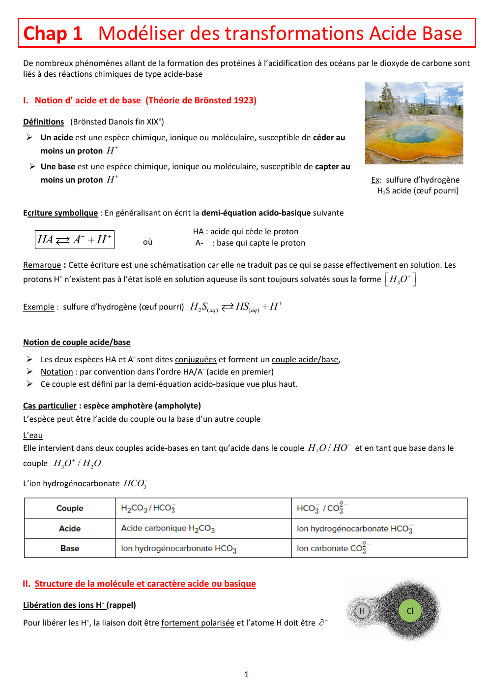 Prévisualisation du document cours sur les acides et bases