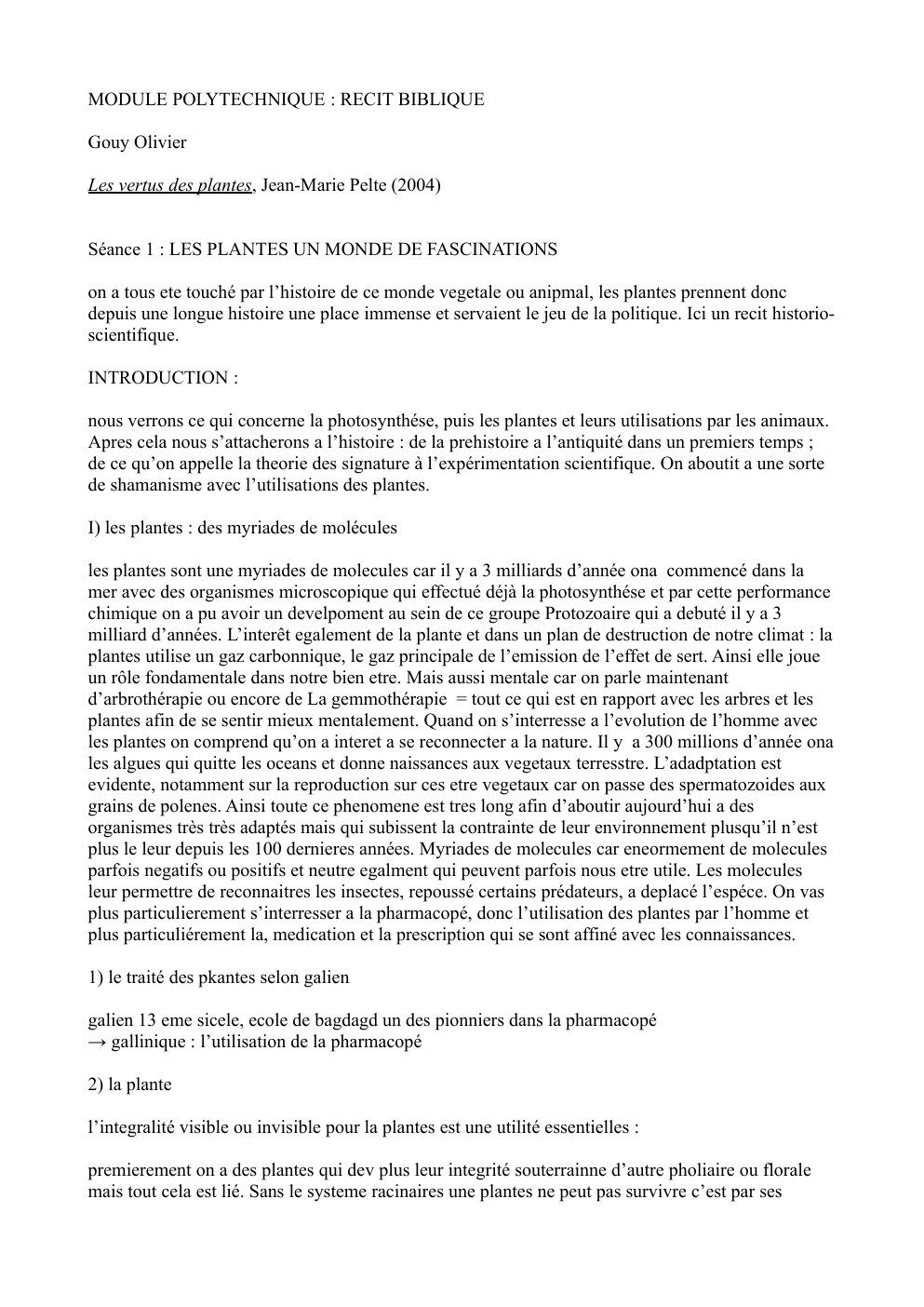 Prévisualisation du document cours sur les plantes