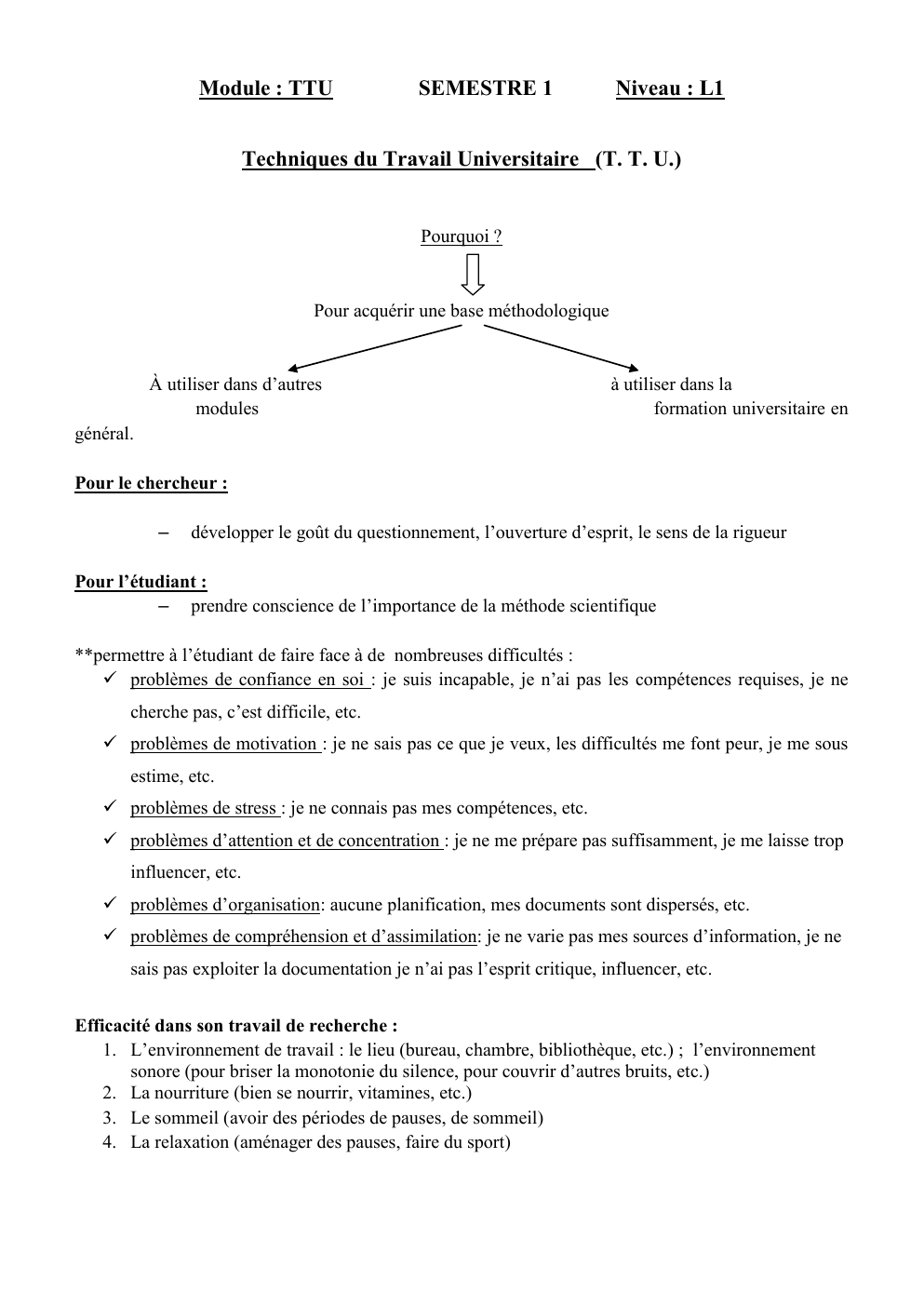 Prévisualisation du document cours TTU S1