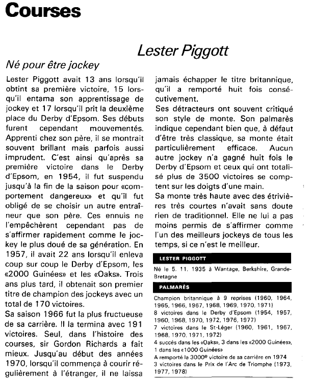 Prévisualisation du document Courses:Lester Piggott (sport).