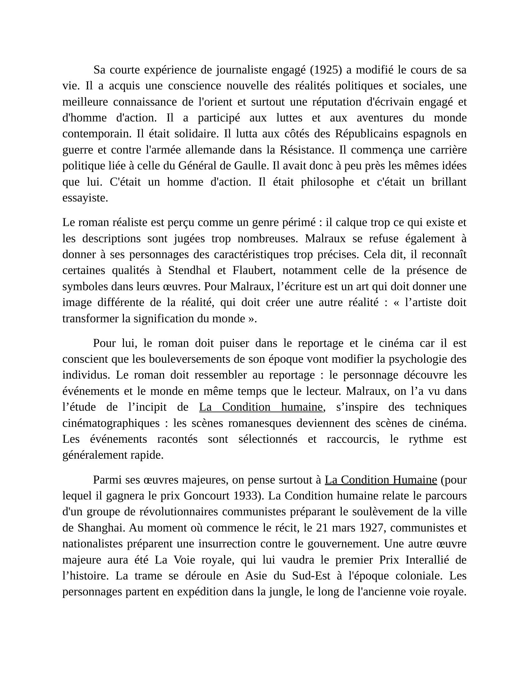 Prévisualisation du document Courte biographie d'André Malraux