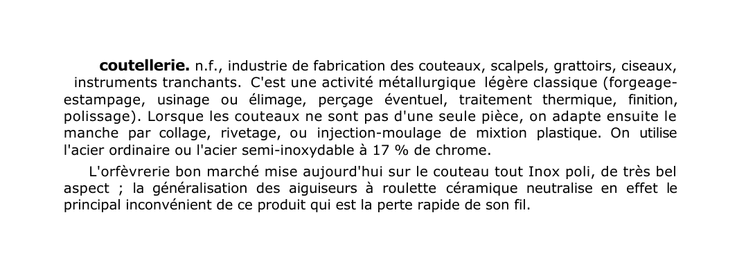 Prévisualisation du document coutellerie.