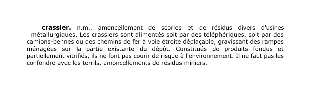 Prévisualisation du document crassier.