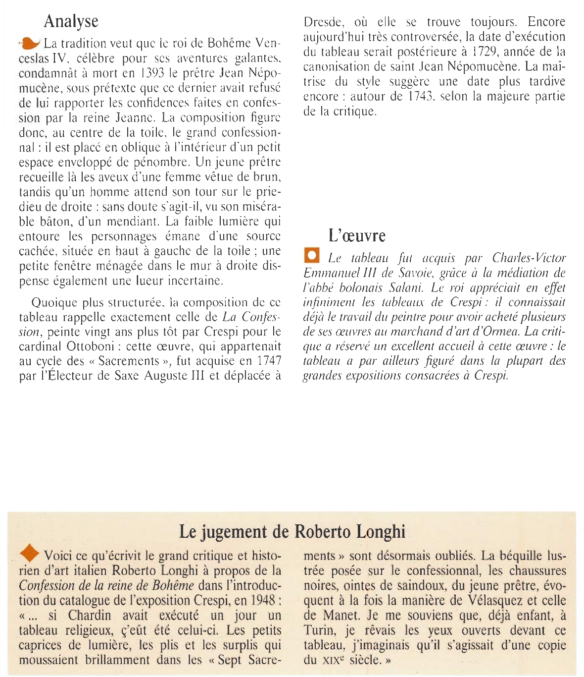 Prévisualisation du document CRESPI Giuseppe : CONFESSION DE LA REINE DE BOHÊME