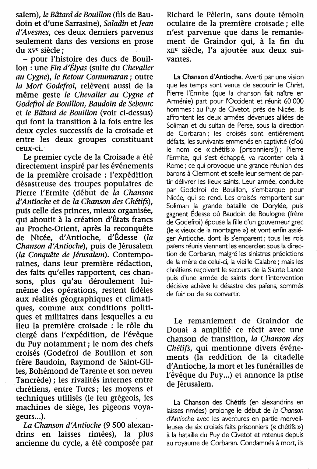 Prévisualisation du document Croisade (cycles de la) (analyse détaillée)