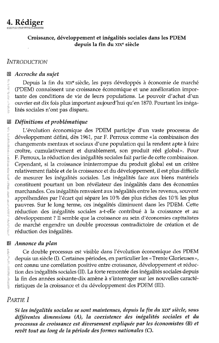 Prévisualisation du document Croissance, développement et inégalités sociales dans les PDEM depuis la fin du XIXe siècle