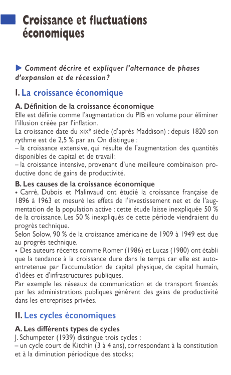 Prévisualisation du document • Croissance et fluctuations
économiques
► Comment décrire et expliquer l'alternance de phases
d'expansion et de récession?

1. La croissance...