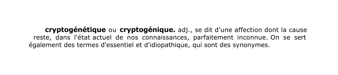 Prévisualisation du document cryptogénétique o u cryptogénique.
