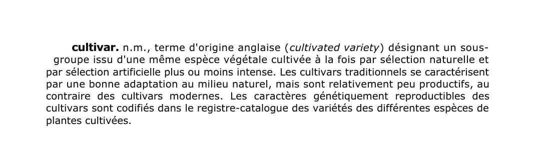 Prévisualisation du document cultivar.