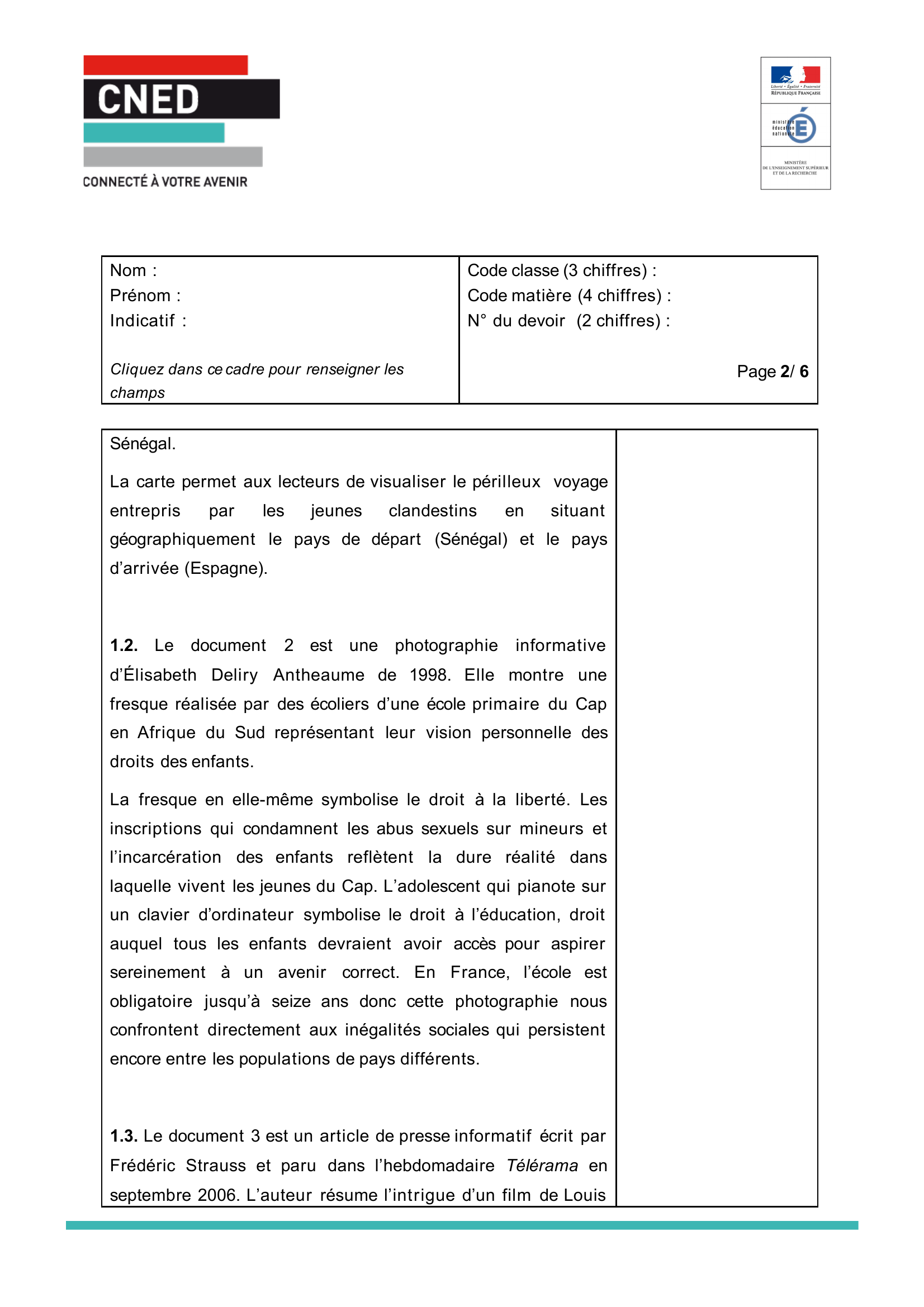 Prévisualisation du document Culture général et expression : Les droits de l'enfant