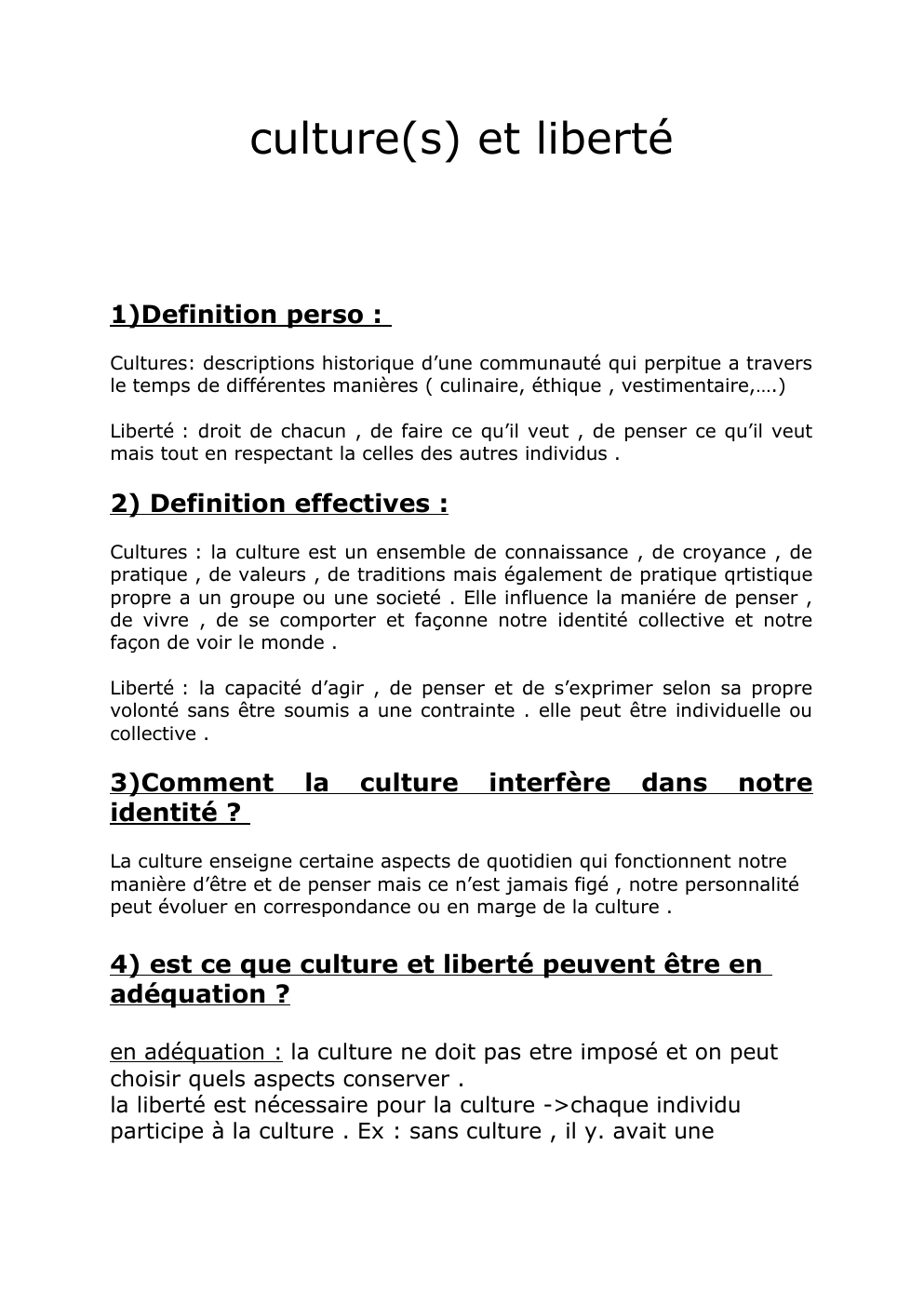 Prévisualisation du document culture(s) et liberté