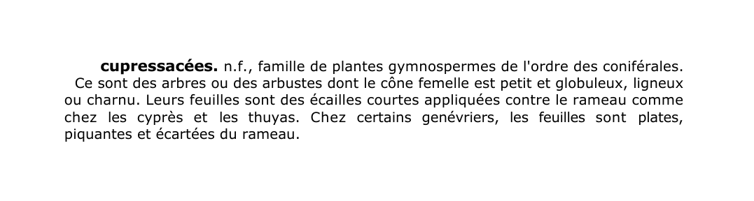 Prévisualisation du document cupressacées.