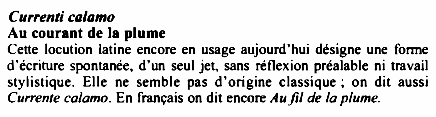 Prévisualisation du document Currenti calamo