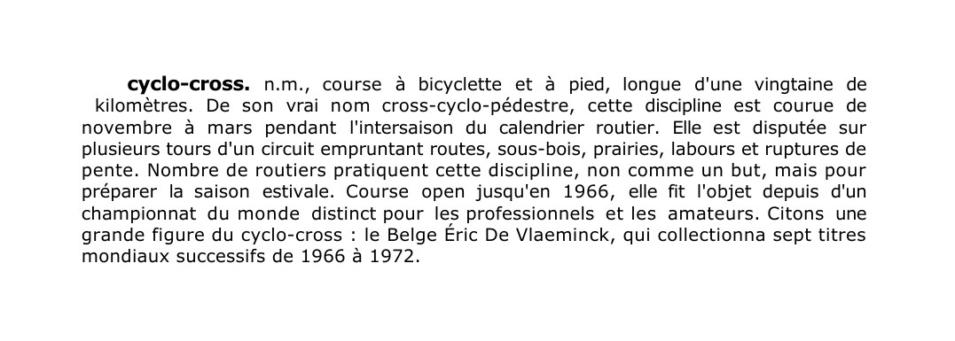 Prévisualisation du document cyclo-cross.