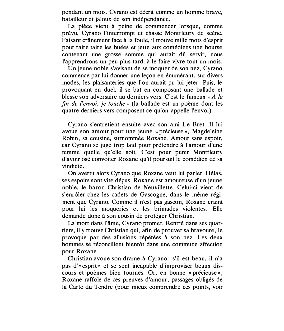Prévisualisation du document CYRANO DE BERGERAC (analyse du personnage)