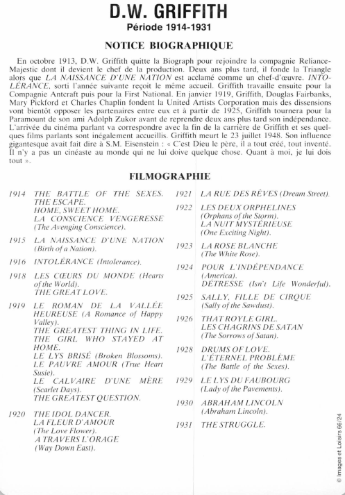 Prévisualisation du document D.W. GRIFFITH