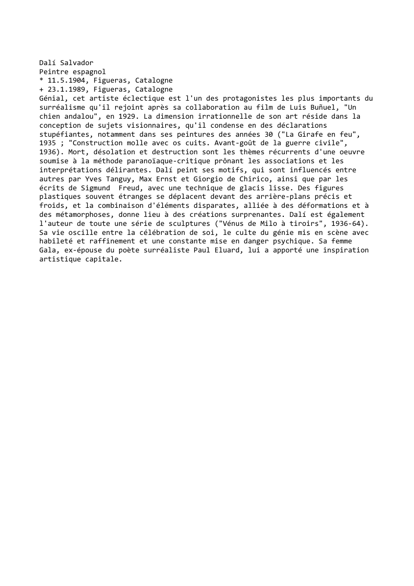 Prévisualisation du document Dali Salvador