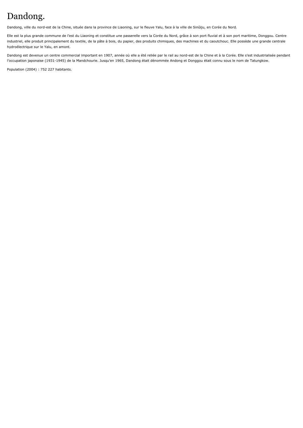 Prévisualisation du document Dandong.