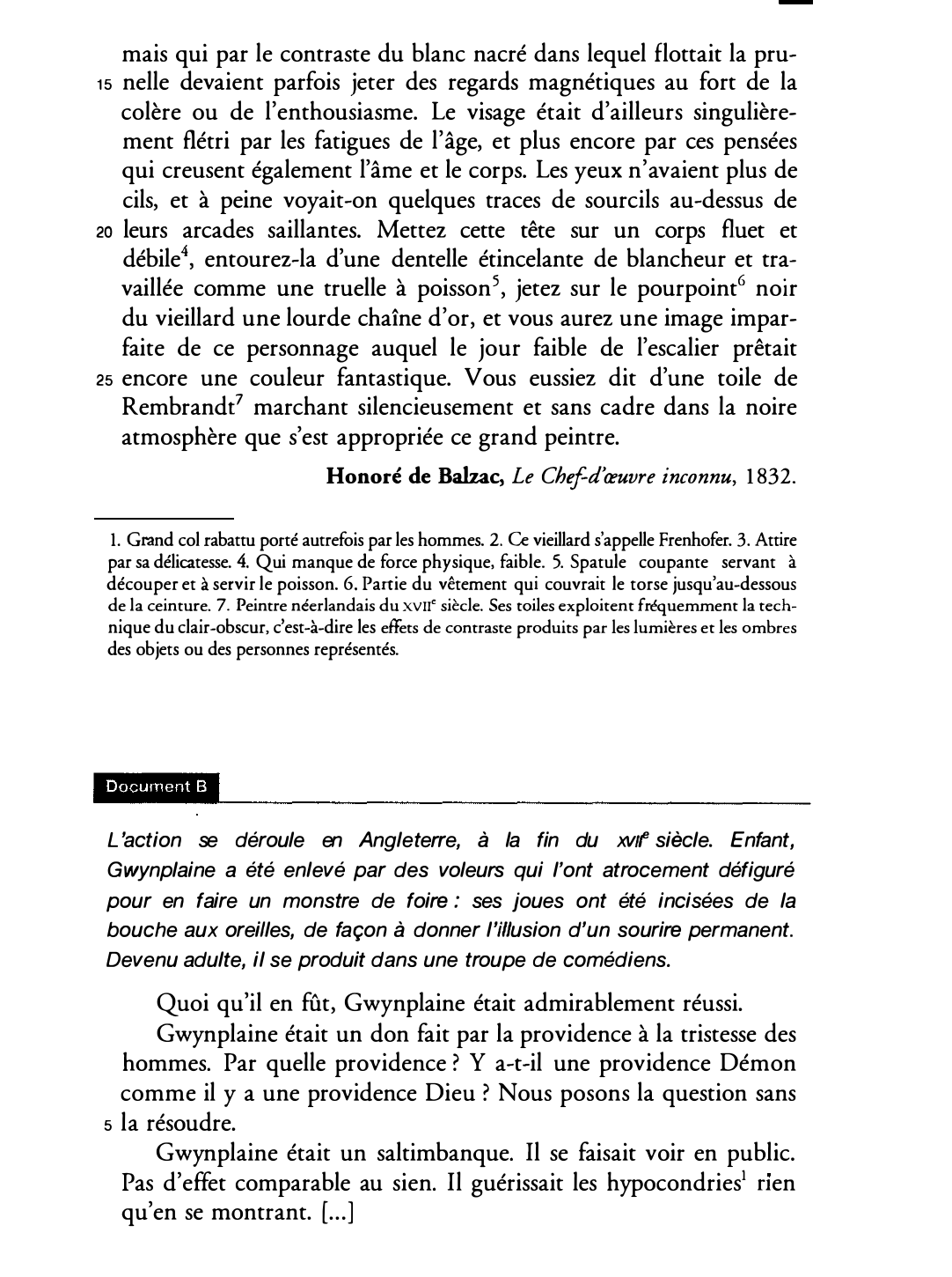 Prévisualisation du document ► Dans quelle mesure ces portraits prennent-ils appui sur le réel, dans quelle mesure le transposent-ils ? (30 lignes).