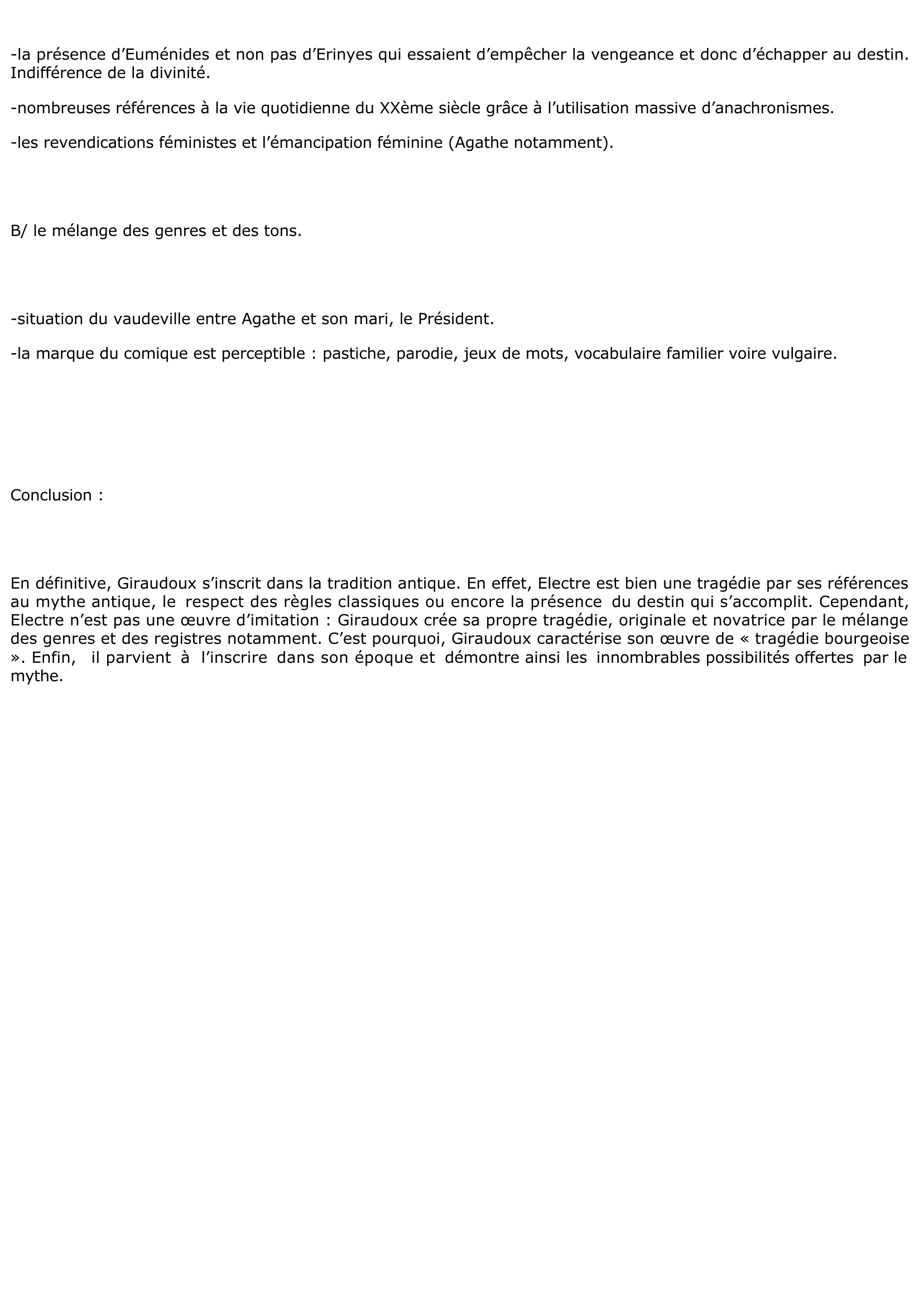 Prévisualisation du document Dans quelle mesure Electre, la pièce de Giraudoux, est une tragédie ?