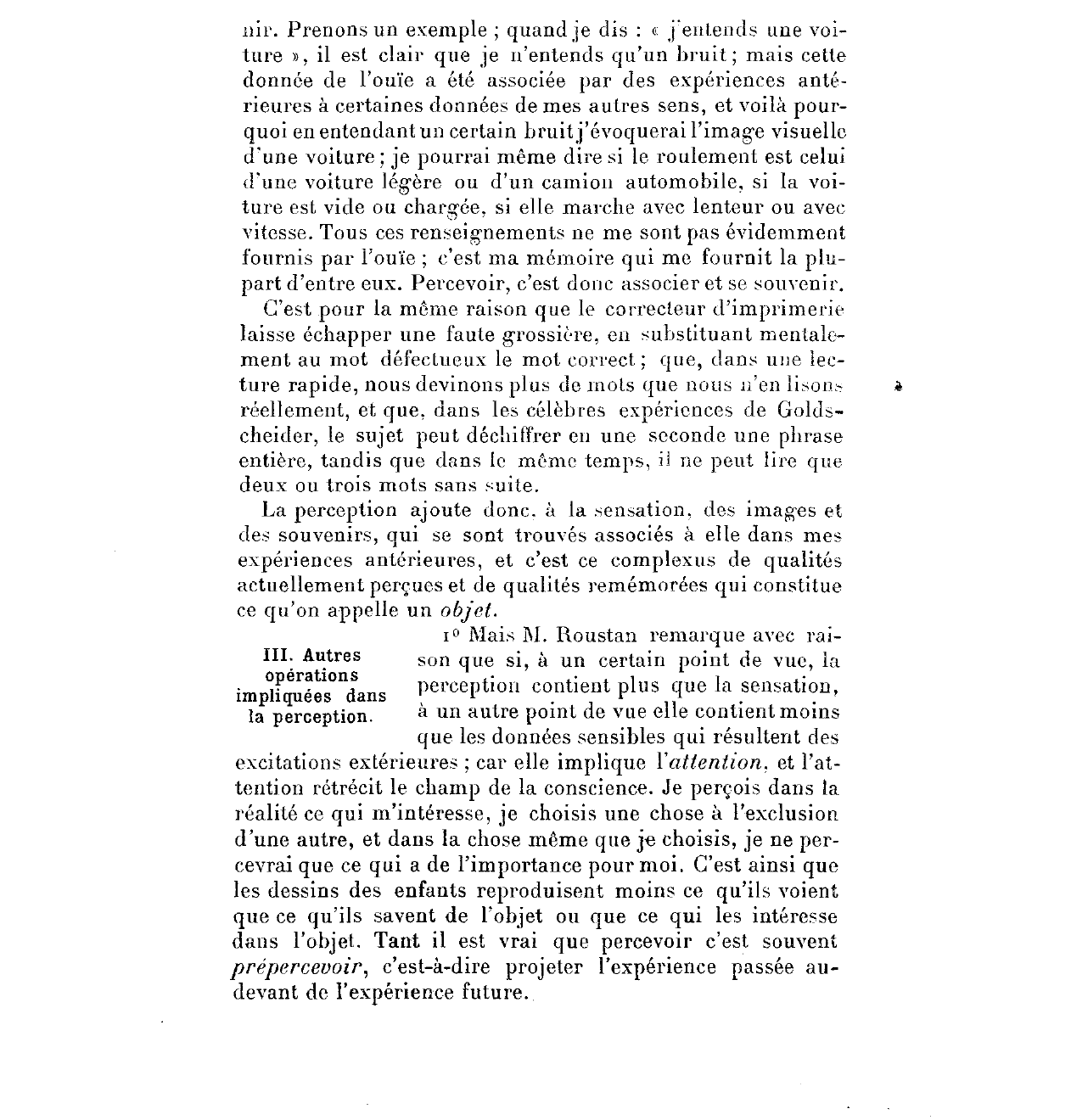 Prévisualisation du document Dans quelle mesure est-il vrai de dire que « percevoir, c’est se souvenir » ?