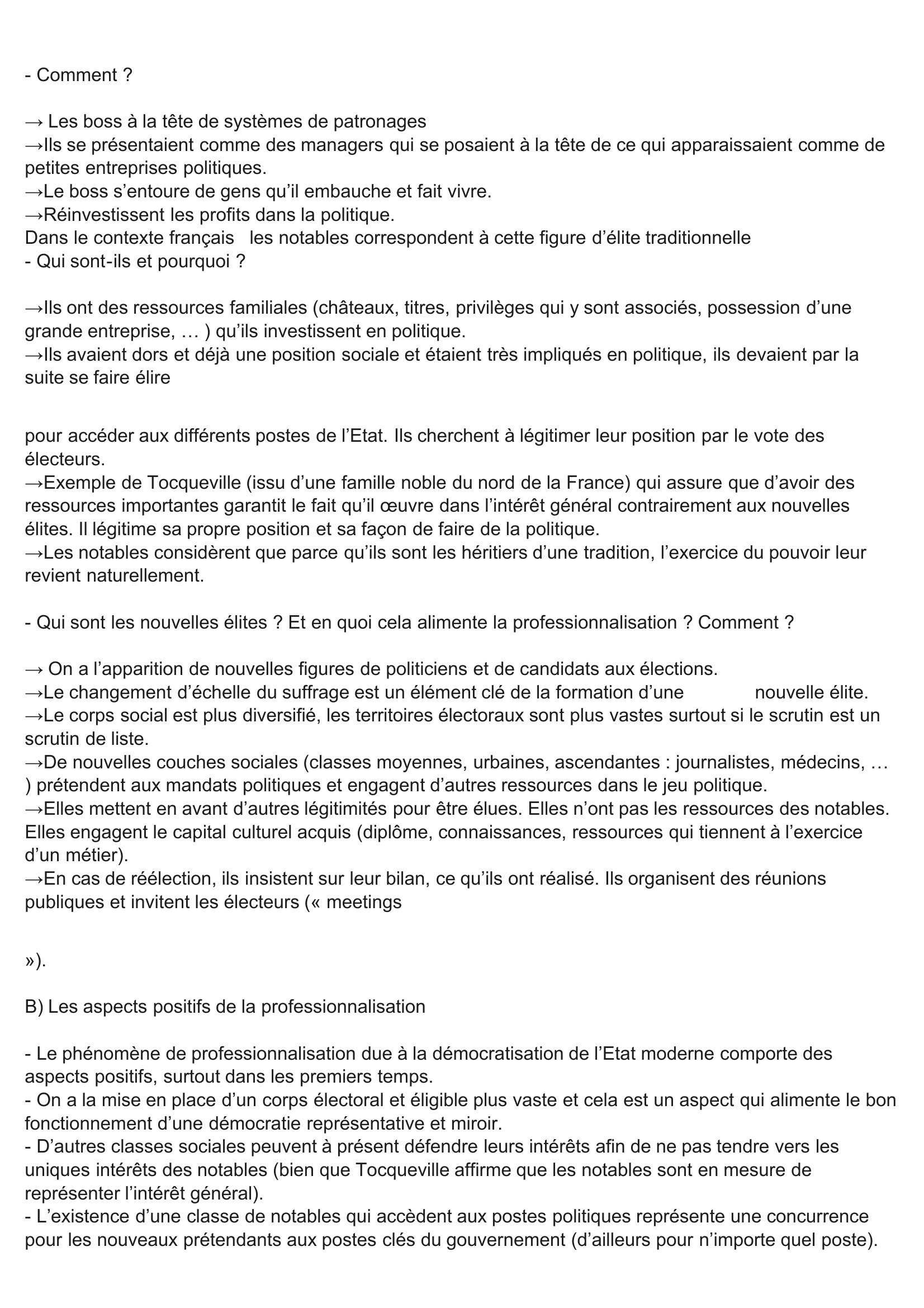 Prévisualisation du document Dans quelle mesure la politique est-elle, dans les démocraties représentatives, l'affaire de professionnels ?