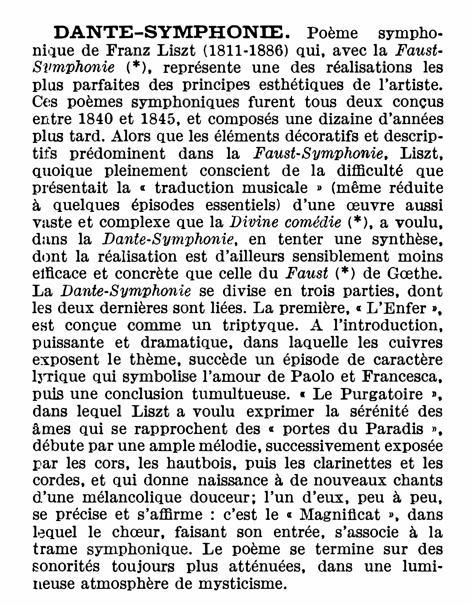 Prévisualisation du document DANTE-SYMPHONIE. (résumé & analyse) de Franz Liszt